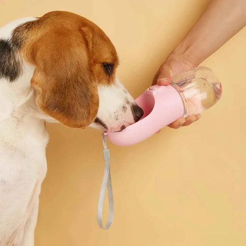 Borraccia da Passeggio per Cani 550ml – Ciotola Pieghevole Portatile